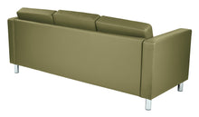 Load image into Gallery viewer, PAC53-D - Pacific Dillon Antimicrobial Sofa with Chrome Finish Legs by Office Star
