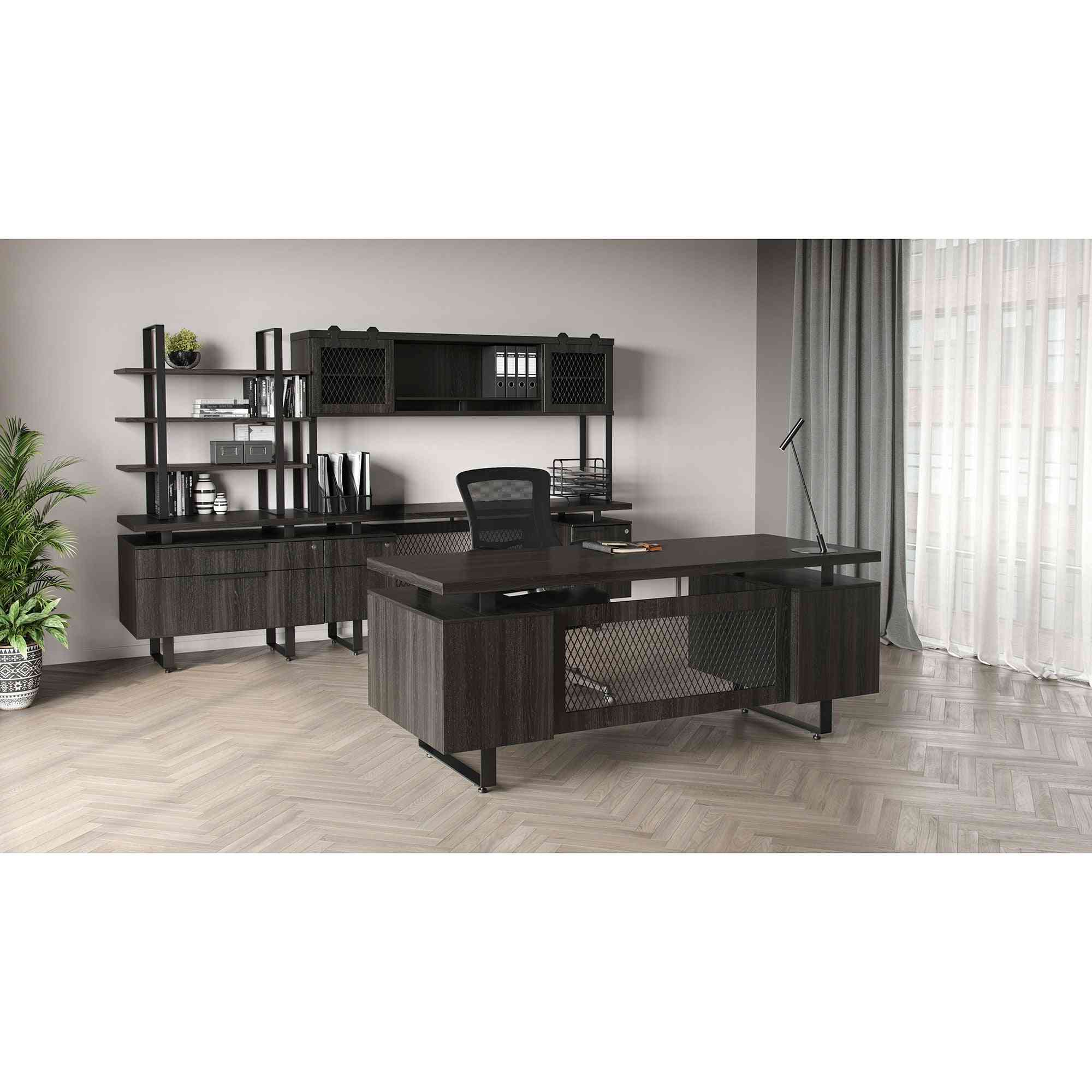 PALISADES1 - OfficeSource Palisades Executive Typical Desk Set