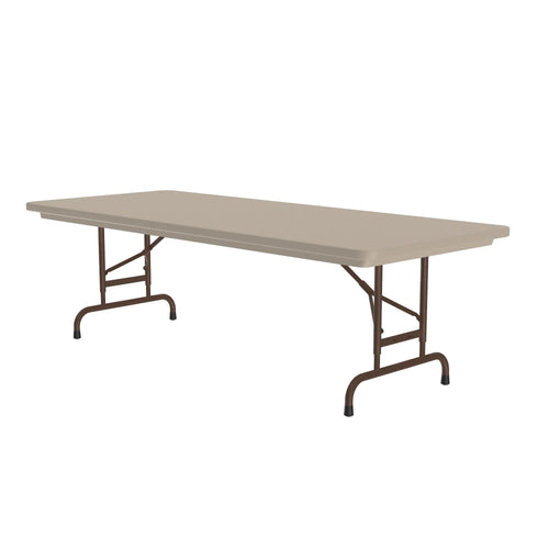 RA2448 - Adjustable Height Heavy-Duty Plastic Folding Tables, Multipack