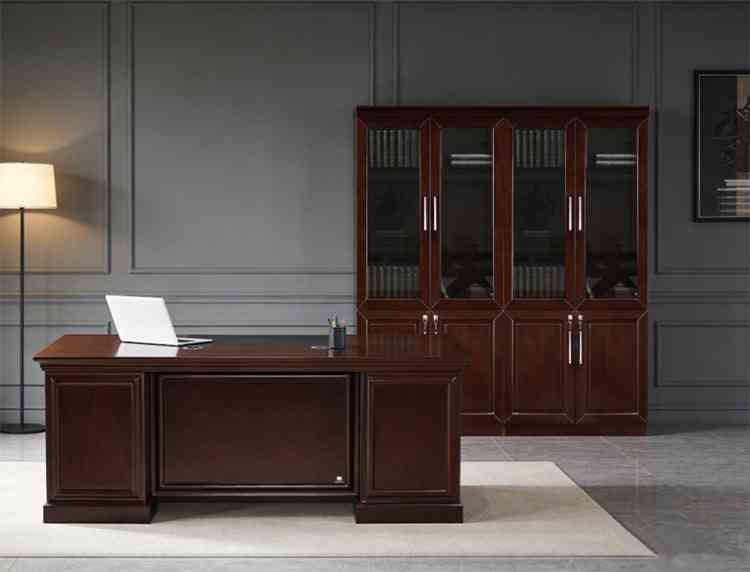 REG101S3 - Regal Executive Traditional Office Desk & 2 Wallunits Set by Everforest