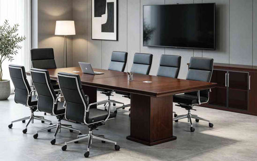 REG402-2 - Two Regal Square Traditional Conference Tables by Everforest