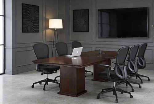 REG402-2 - Two Regal Square Traditional Conference Tables by Everforest