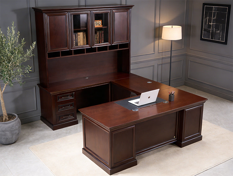 REG101DPUH - Regal Executive Traditional 'U' Shape Desk w/Hutch by Everforest