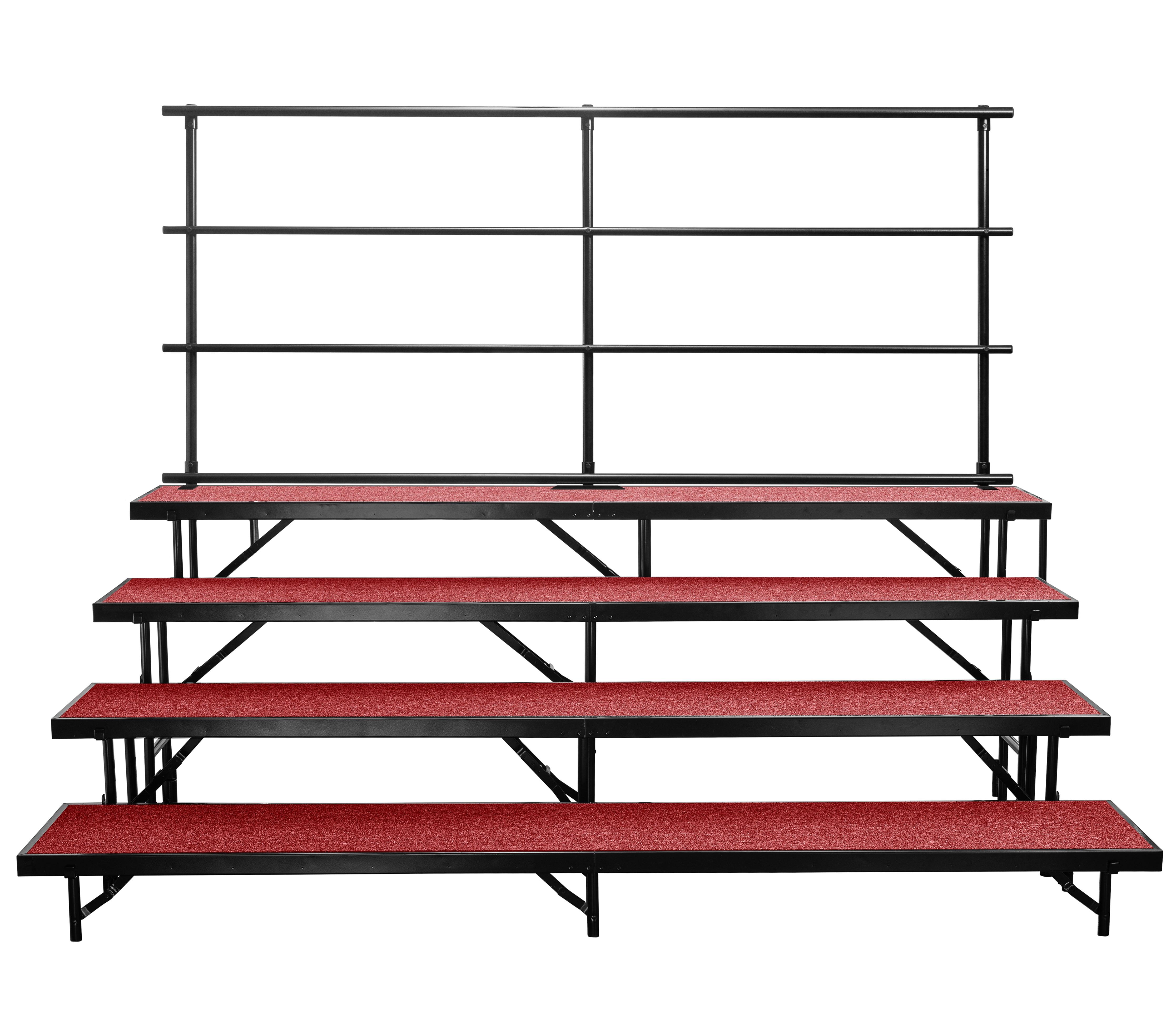 Multi Level Risers NPS Multi-Level Straight Standing Carpeted Choral Risers