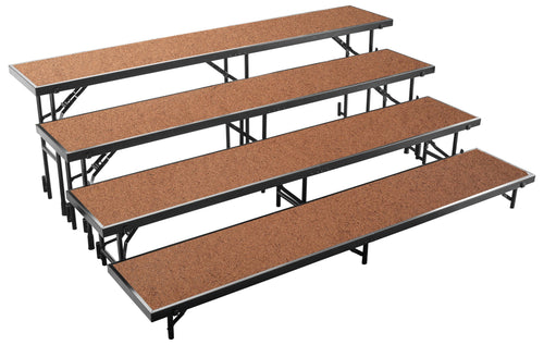RSLHB - NPS Multi-Level Portable Straight Standing Hardboard Choral Risers