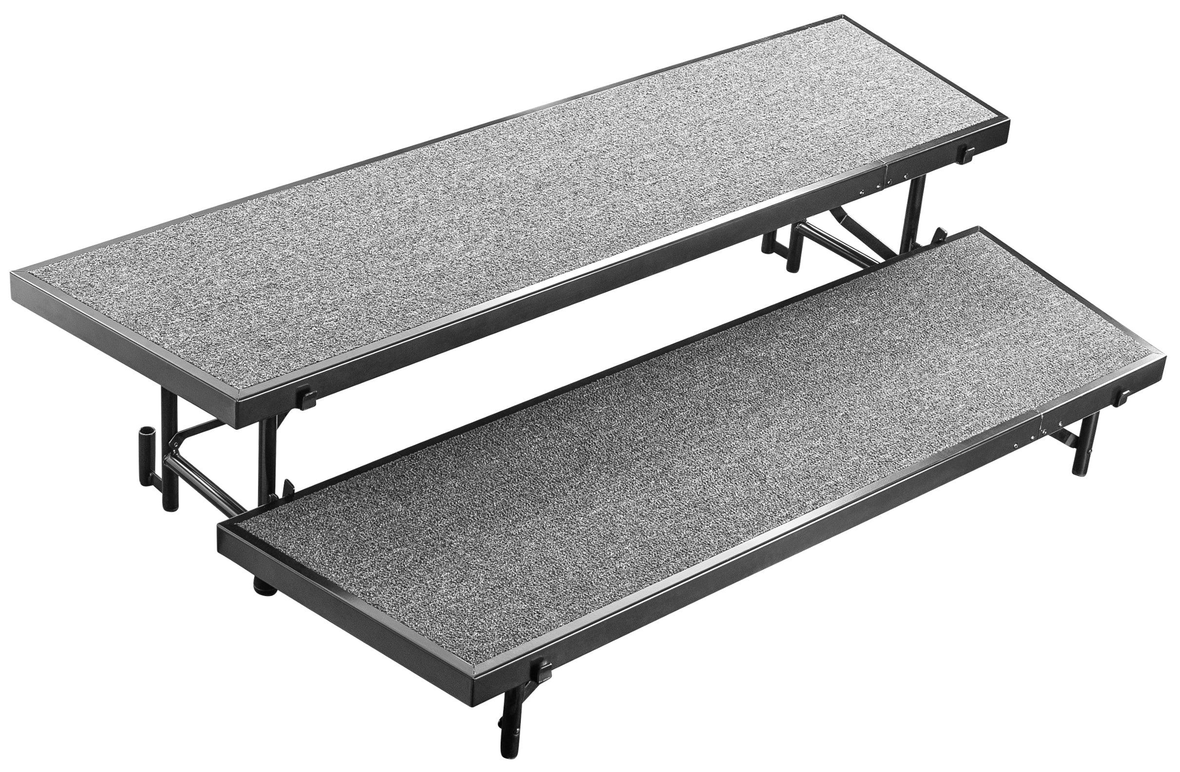 Multi Level Risers NPS Multi-Level Tapered Standing Carpeted Choral Risers