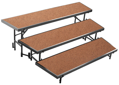 RTLHB - NPS Multi-Level Portable Tapered Standing Hardboard Choral Risers