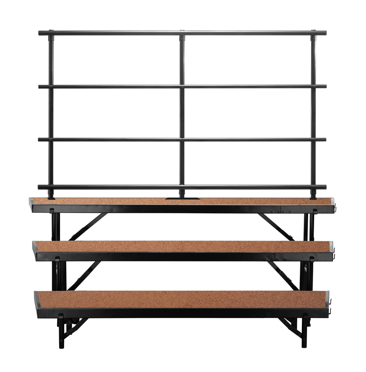 Pallet Risers Rails NPS Back Guard Rail for Tapered Risers | Stage Accessories