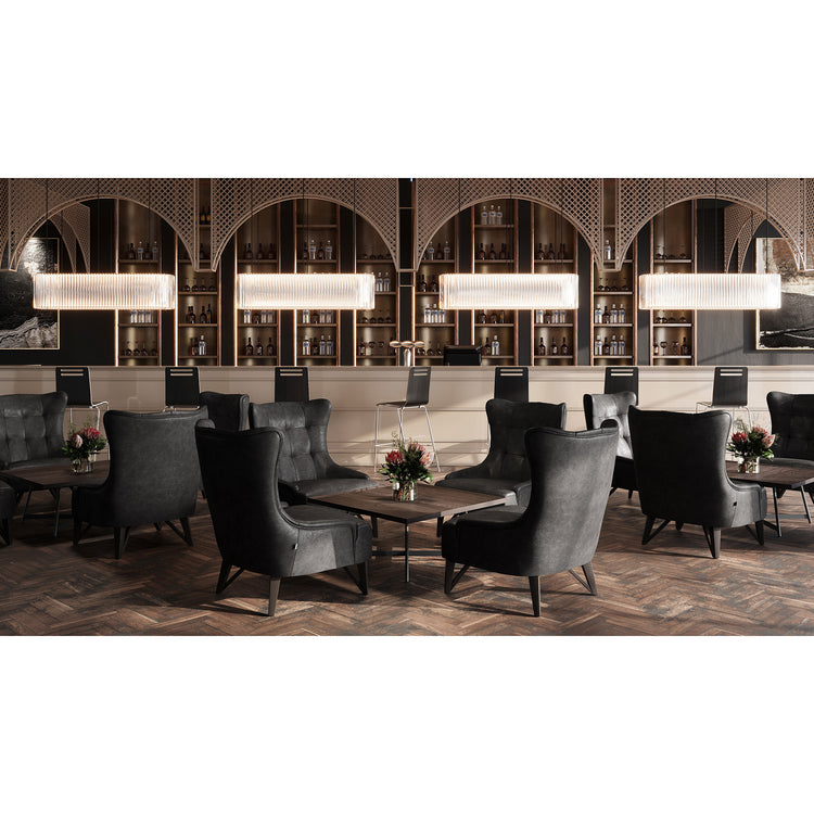 OSST7005 - OfficeSource Rowan Square Bentwood Bar Height Café Stool