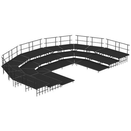 SCRC36C - National Public Seating 3-Level Stage Configuration Set w/ Carpet Surface