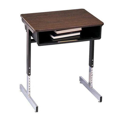 SC7800FB - (2 pack) Scholar Craft Adjustable Height Pedestal Desk w/Book Box, Laminate Top