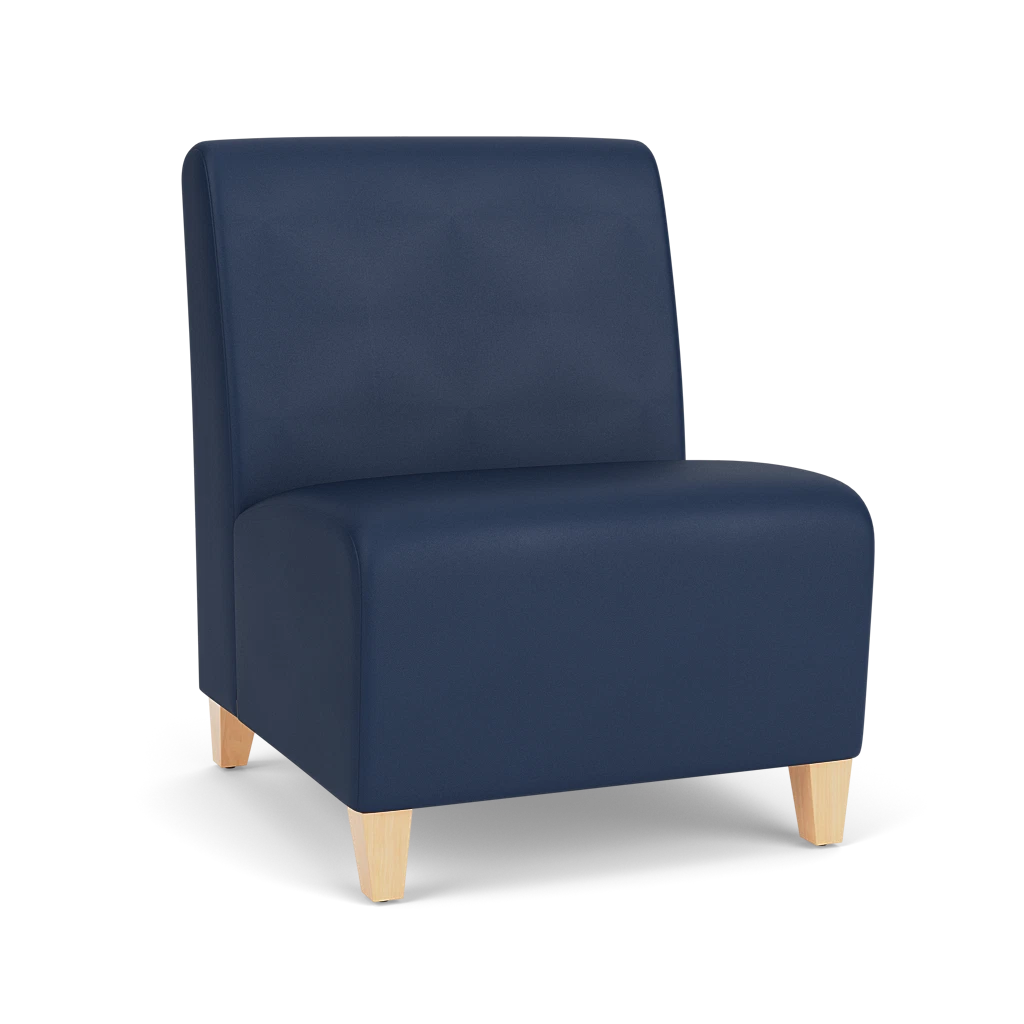 SN1202 - Siena Upholstered Oversized Armless Lounge Reception Guest Chair by Lesro