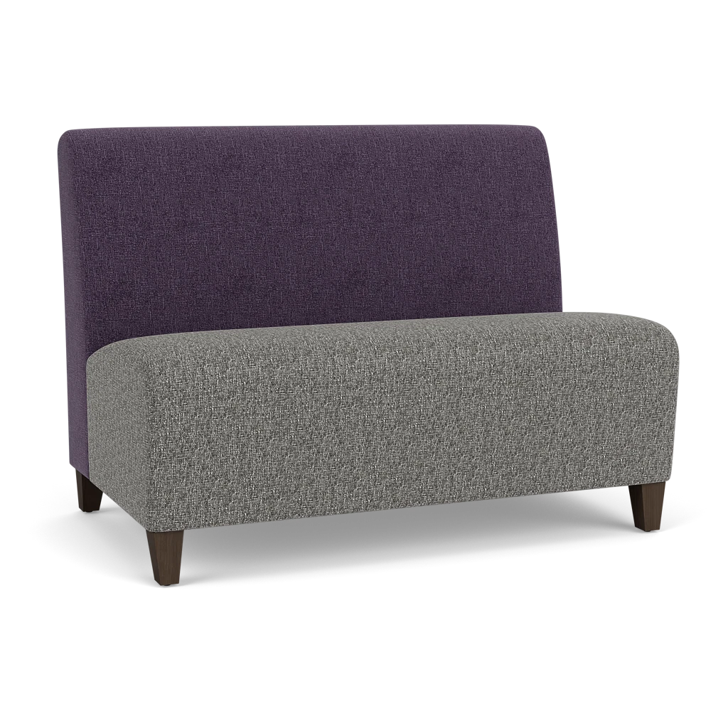 SN1502 - Siena Upholstered Armless Reception Lounge Loveseat by Lesro