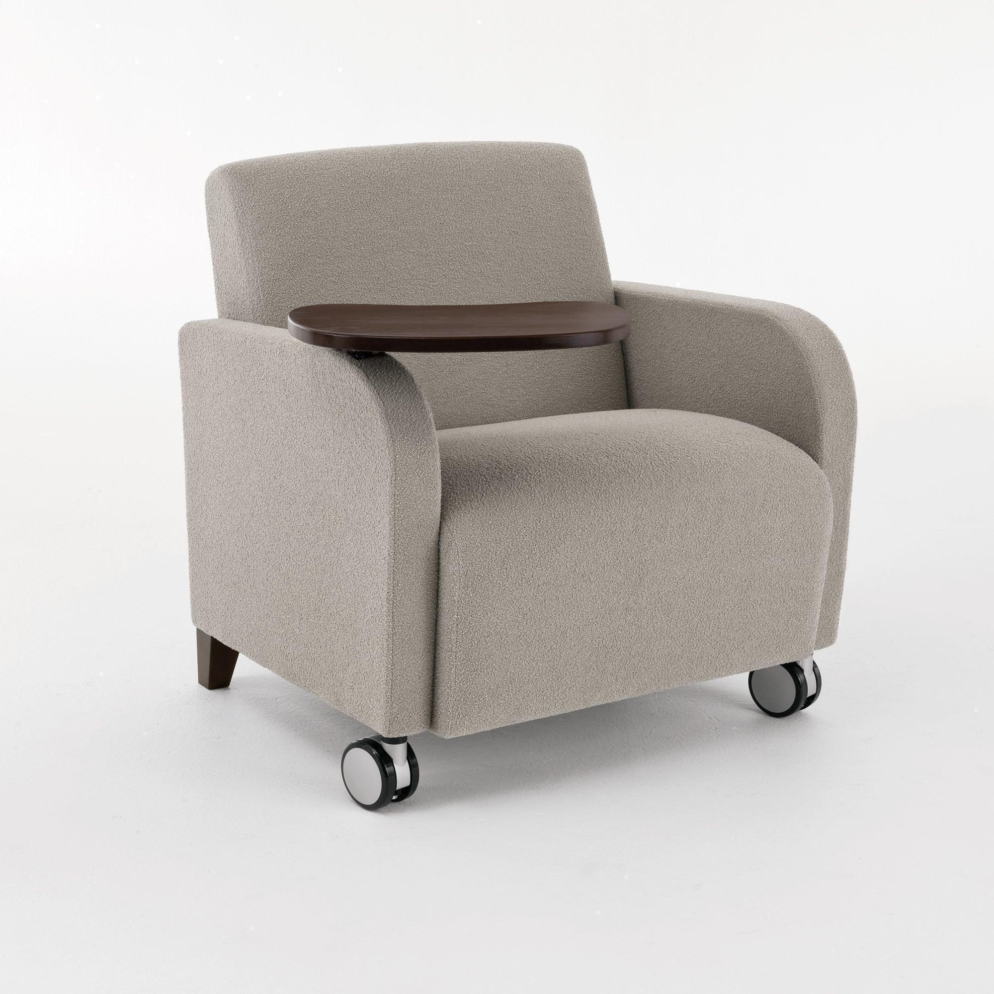 SN1201T - Siena Oversized Lounge Reception Guest Chair w/ Swivel Tablet by Lesro