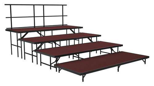 SST36C - National Public Seating Multi-Level Portable Carpeted Stage Set