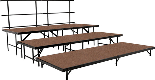 SST36HB - National Public Seating Multi-Level Portable Hardboard Stage Set