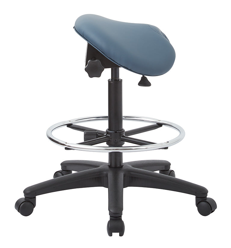ST205-D - Dillon Antimicrobial Backless Stool with Saddle Seat by Office Star
