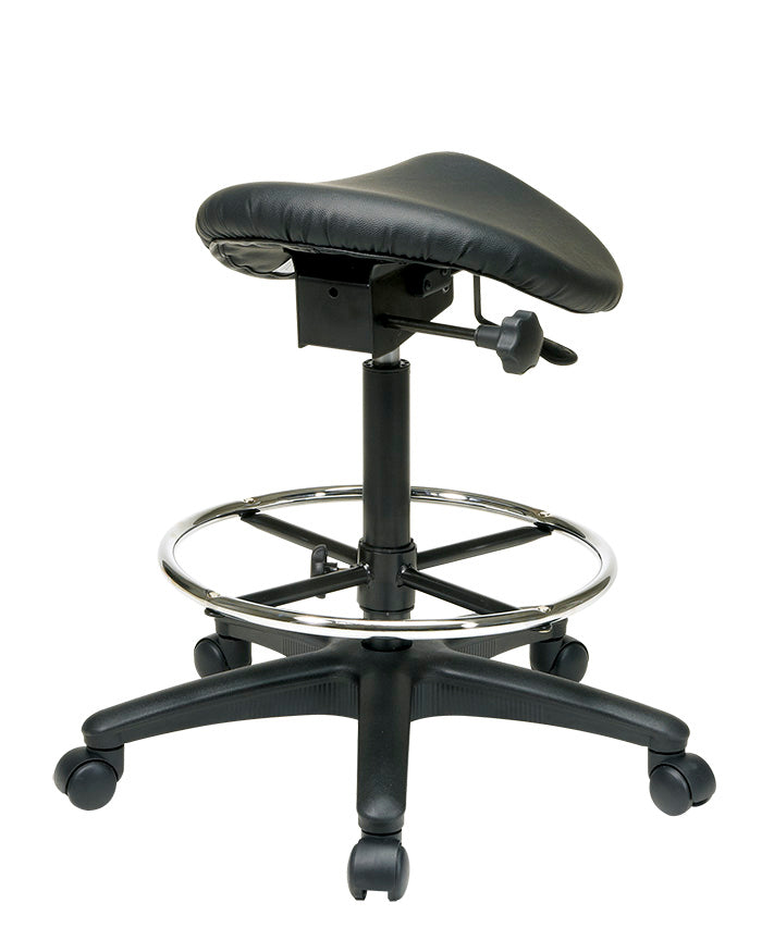 ST205 - Backless Stool with Saddle Seat by Office Star