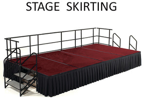 SS24 - Pleated Stage Skirting for 24" High Stage by NPS