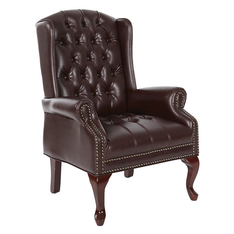 TEX234 - Traditional Banker Guest Chair by Office Star