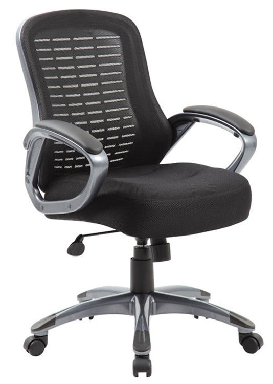 B6756 - Ribbed High Back Mesh Chair by Boss