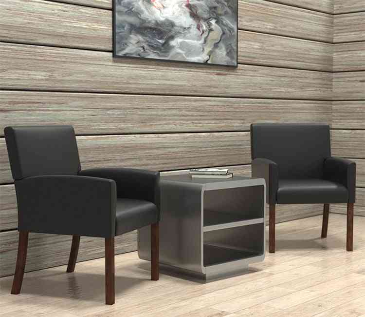 B629M - Box Arm Lounge Chair Mahogany Legs by Boss