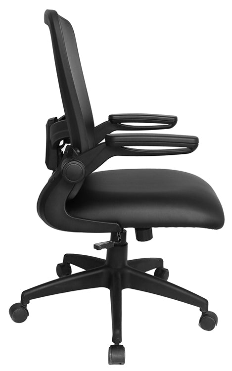 B6366AM - Antimicrobial Vinyl Flip Arm Task Chair by Boss