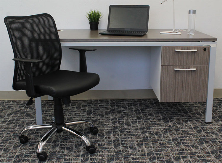 B6116C-CS - Budget Mesh Task Chair w/Arms by Boss
