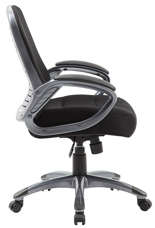 B6756 - Ribbed High Back Mesh Chair by Boss