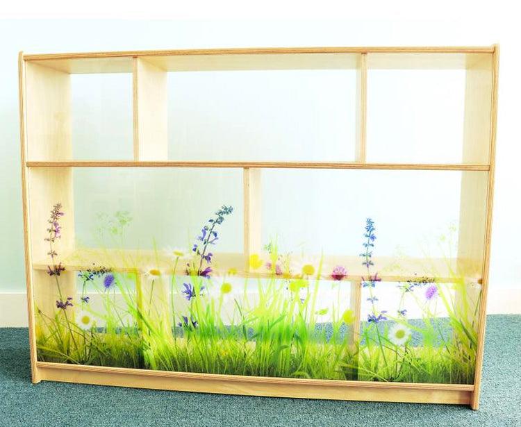 WB0249 - Nature View Acrylic Back Cabinet 36"H by Whitney Bros