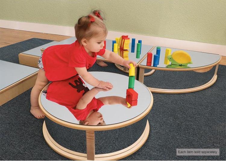 WB0159 - Round Infant Floor Mirror by Whitney Bros