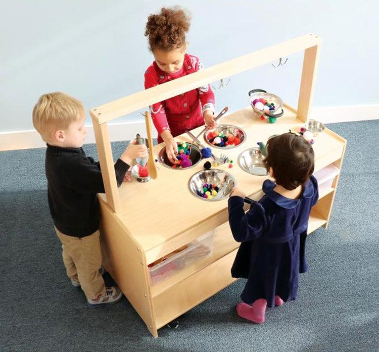 WB0384 - Mobile Sensory Play Kitchen by Whitney Bros