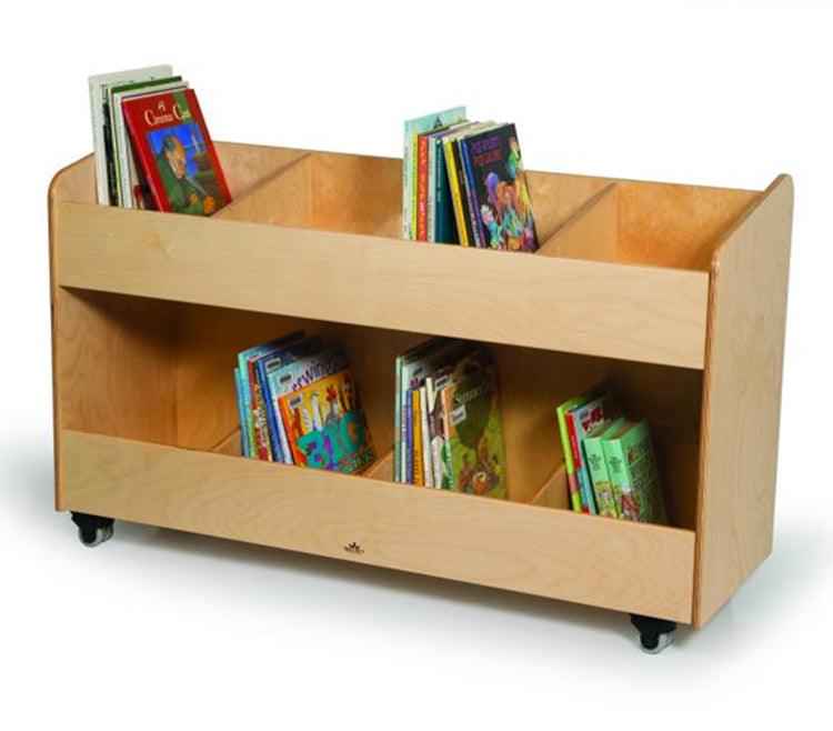 WB0296 - Eight Section Mobile Book Storage Cabinet by Whitney Bros