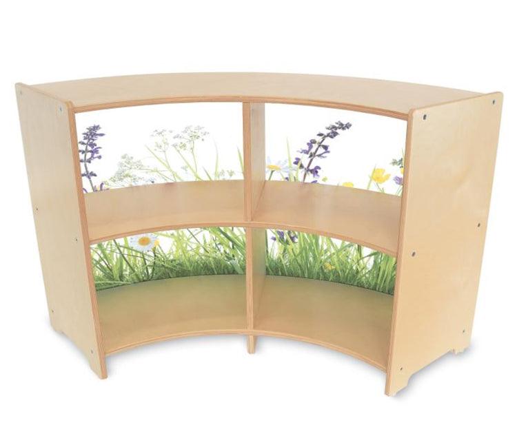 WB0438 - Nature View Curve Out Cabinet 24"H by Whitney Bros