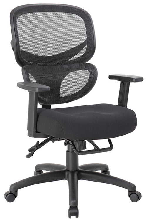 B6338SS - Multi-Function Mesh Task Chair w/Seat Slider by Boss