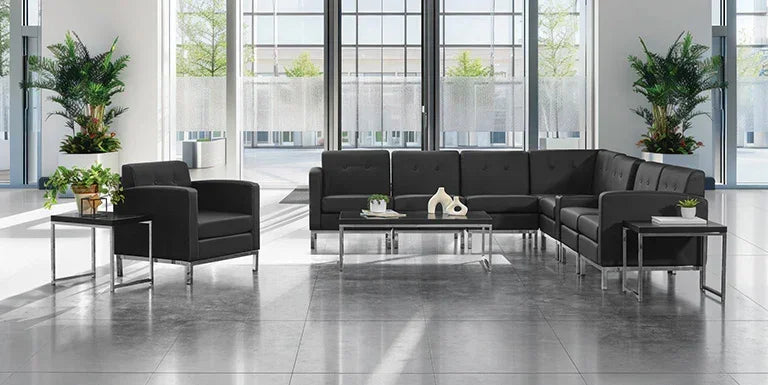 WST51A - Wall Street Arm Chair with Chrome Base