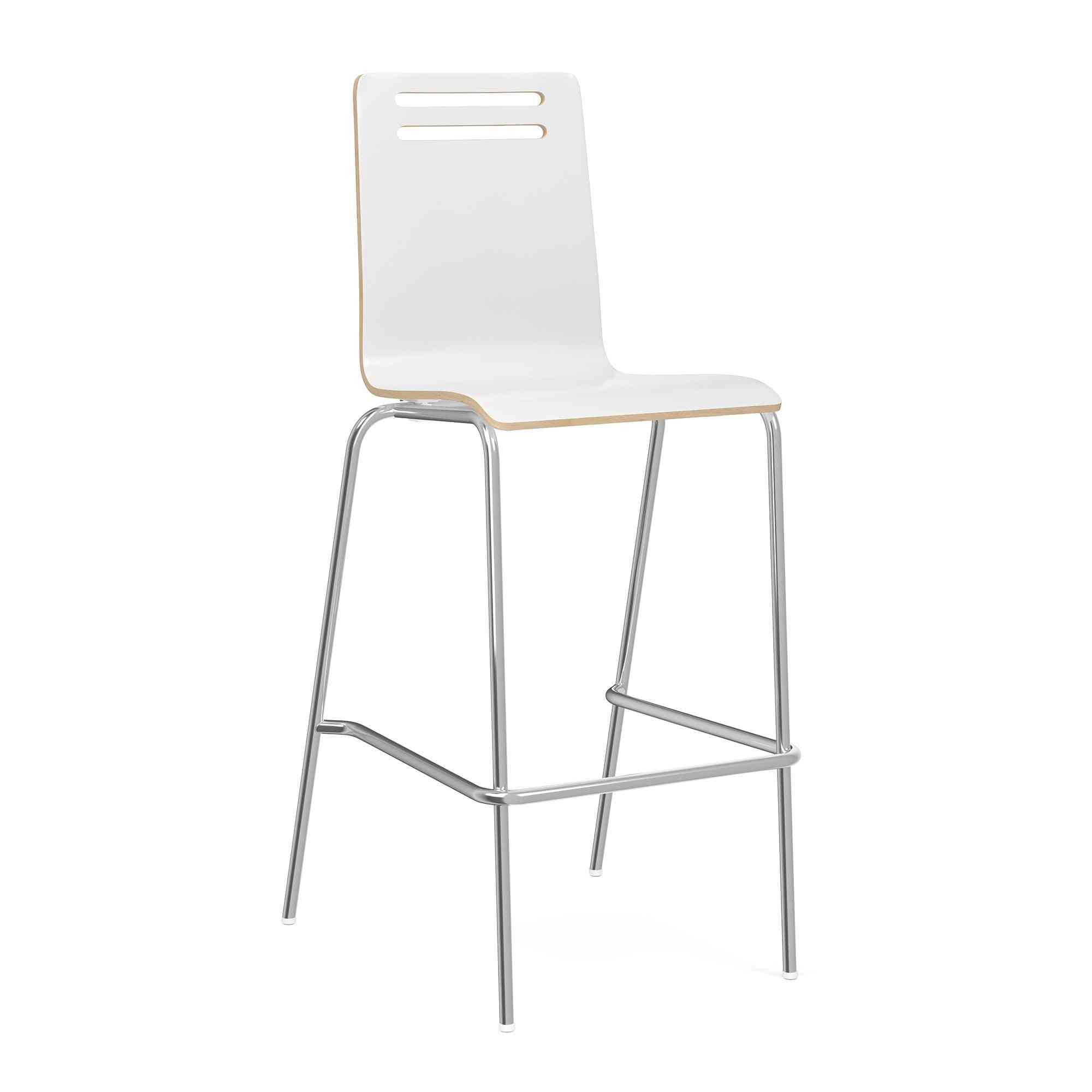 OSST7005 - OfficeSource Rowan Square Bentwood Bar Height Café Stool