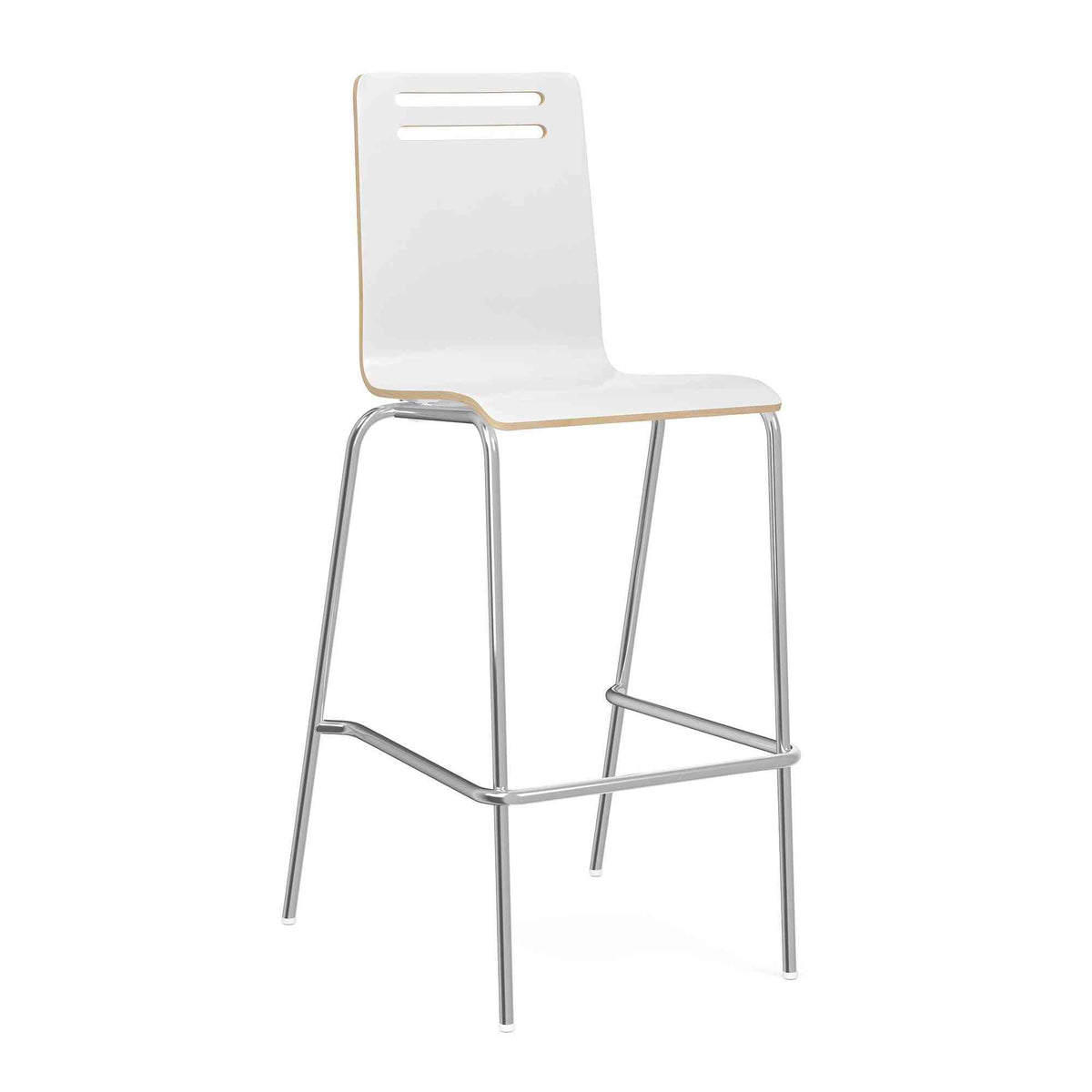 OSST7005 - OfficeSource Rowan Square Bentwood Bar Height Café Stool