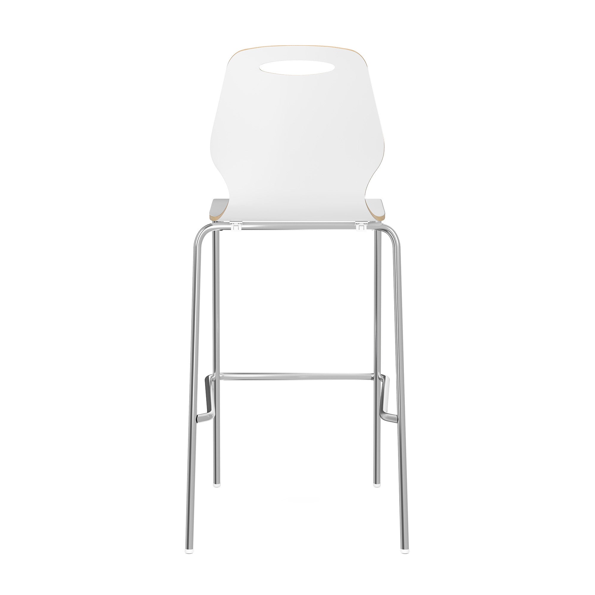 OSST7004 - OfficeSource Shay Hourglass Bentwood Bar Height Café Stool - Set of 2