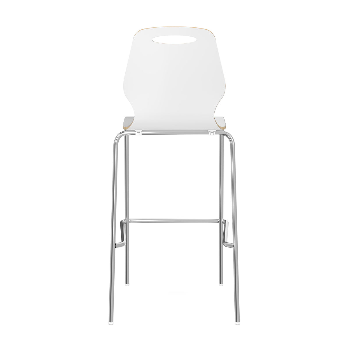 OSST7004 - OfficeSource Shay Hourglass Bentwood Bar Height Café Stool - Set of 2