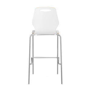 OSST7004 - OfficeSource Shay Hourglass Bentwood Bar Height Café Stool - Set of 2