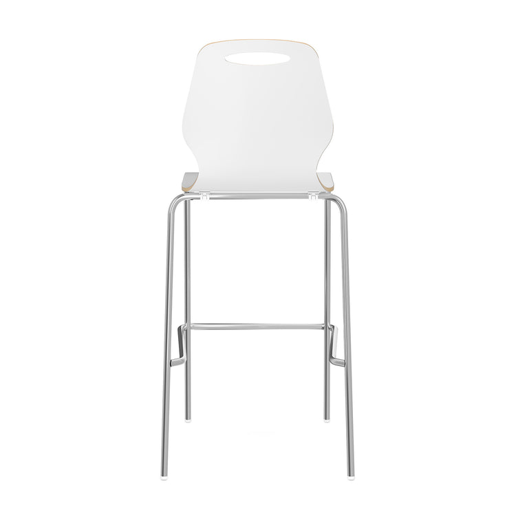 OSST7004 - OfficeSource Shay Hourglass Bentwood Bar Height Café Stool - Set of 2