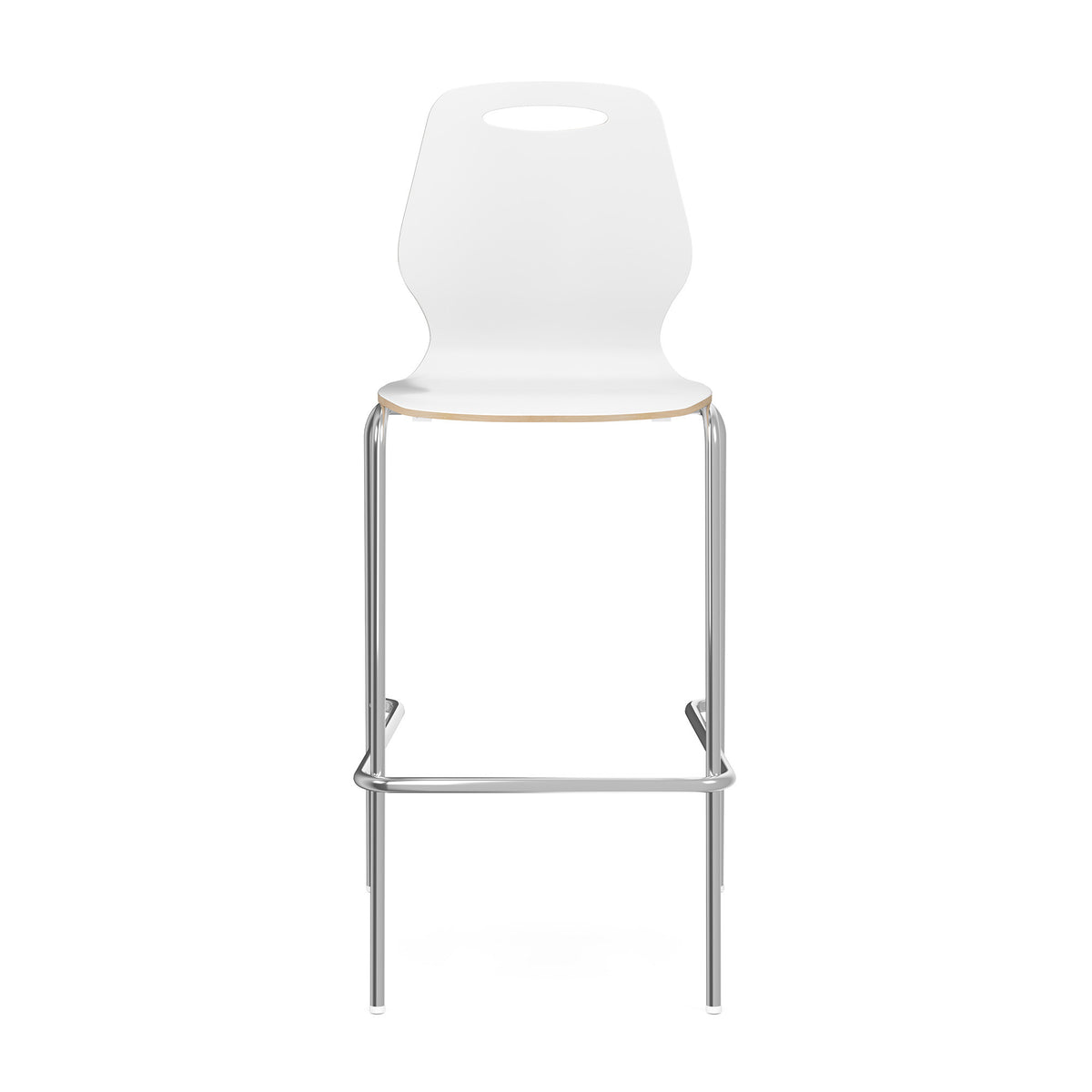 OSST7004 - OfficeSource Shay Hourglass Bentwood Bar Height Café Stool - Set of 2