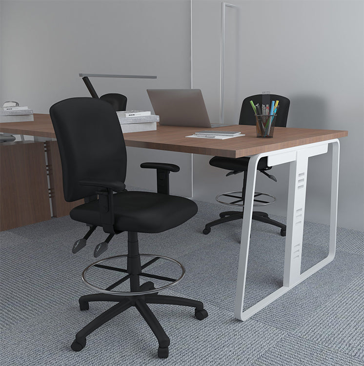 B1646 - LeatherPlus Multi-Function Drafting Stool w/Adjustable Arms by Boss