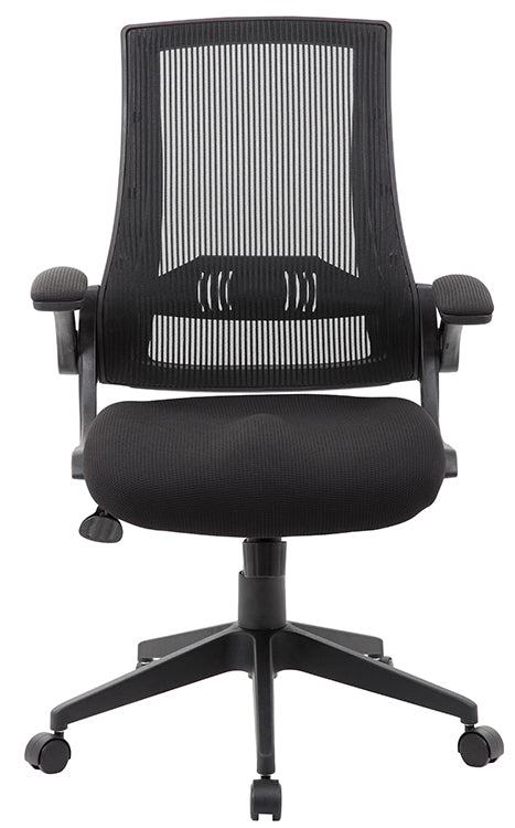 B6776 - Mesh Back Flip Arm Task Chair by Boss