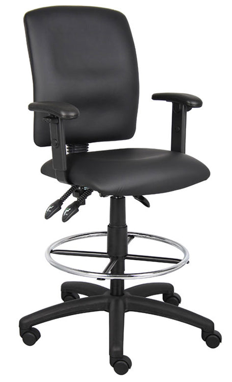 B1646 - LeatherPlus Multi-Function Drafting Stool w/Adjustable Arms by Boss