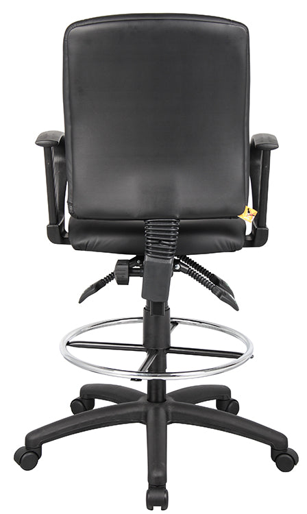 B1647 LeatherPlus Multi-Function Drafting Stool with Loop Arms by Boss – view 4