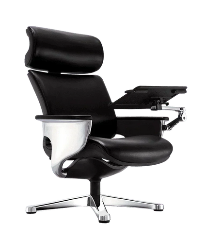NUVEM - Nuvem Leather Recliner with Ottoman by Eurotech