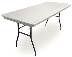 McCourt Commercialite 77815 Rectangular Folding Table in Gray