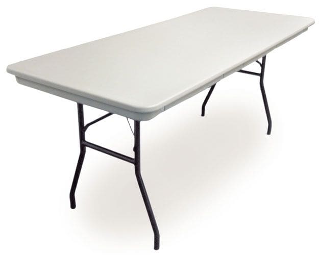 McCourt Commercialite 77815 Rectangular Folding Table in Gray